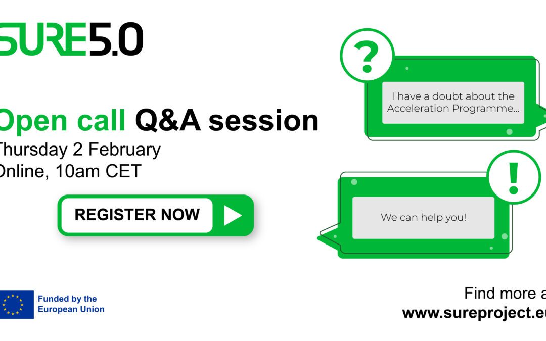 New Info Day session to resolve doubts about the SURE5.0 call for proposals