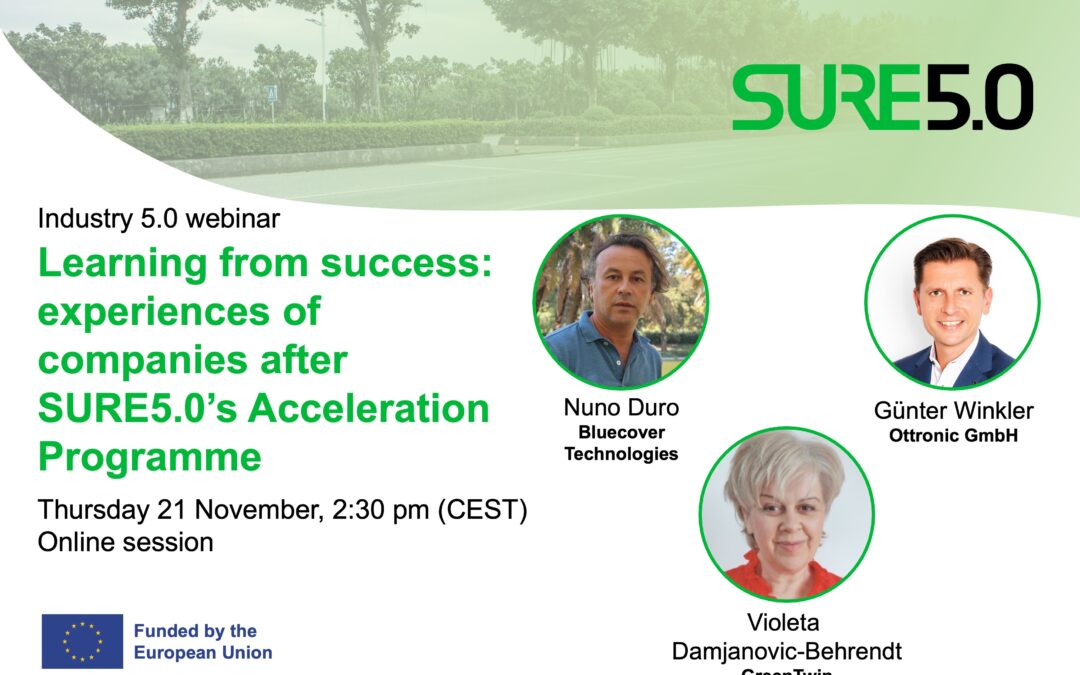 Learning from success: experiences of companies after SURE5.0’s Acceleration Programme