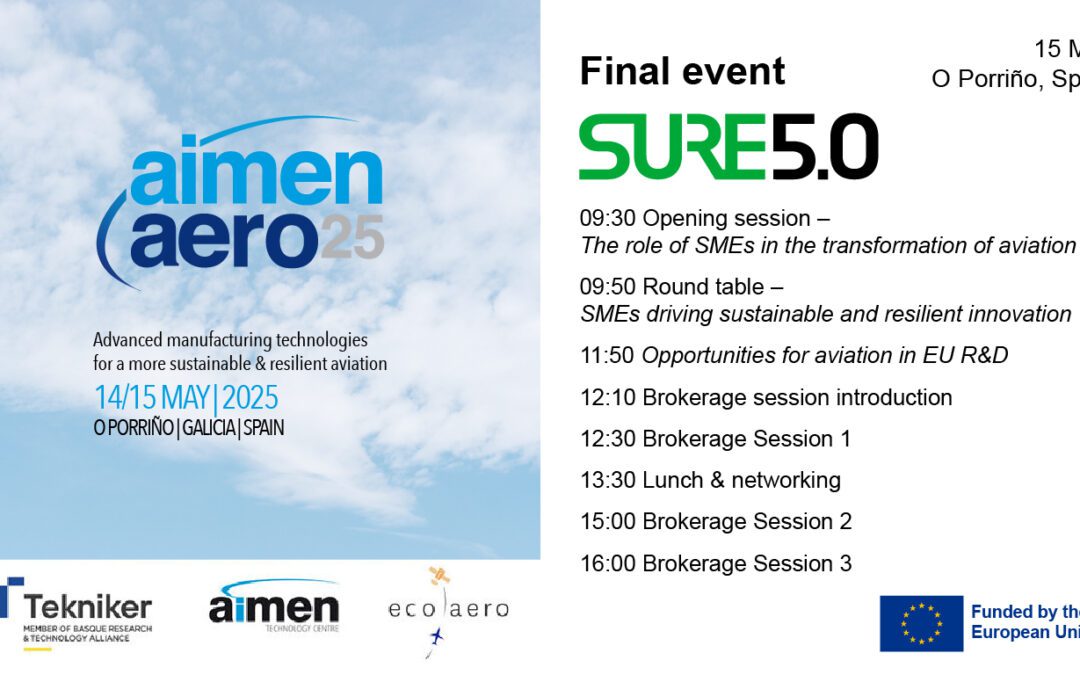 SURE5.0 will hold its final event during AIMEN AERO